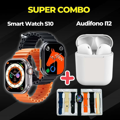 🔥Super Combo Smartwatch S10 + Audífonos I12🔥