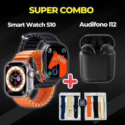 🔥Super Combo Smartwatch S10 + Audífonos I12🔥